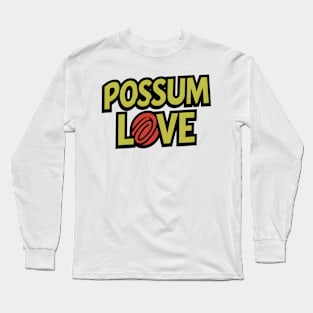 Possum Love Pop Art Long Sleeve T-Shirt